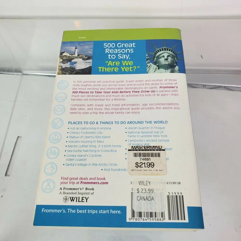 Frommer's 500 Places to Take Your Kids‎ Before They Grow Up Book
